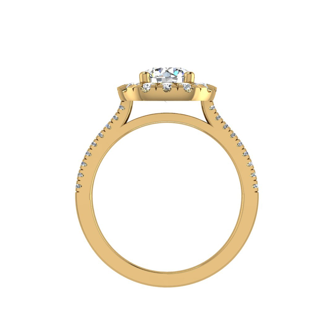 Piper Halo Engagement Ring